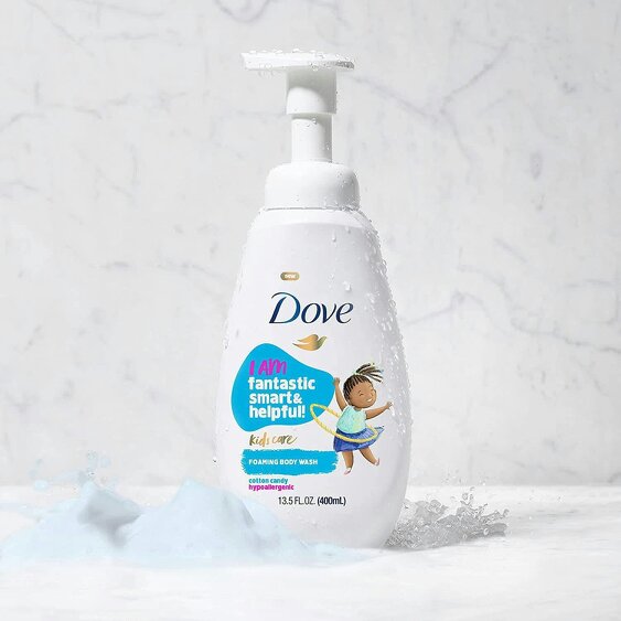 Dove Kids Care Body Wash Cotton Candy Hypoallergenic Shower Gel 400ml