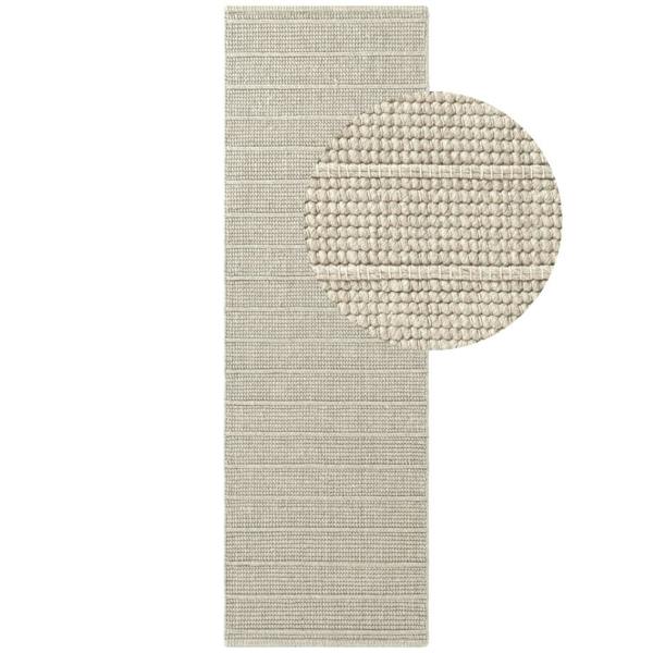 Camden Wool Parker Rug Natural White, hand-woven, ideal for every room.
