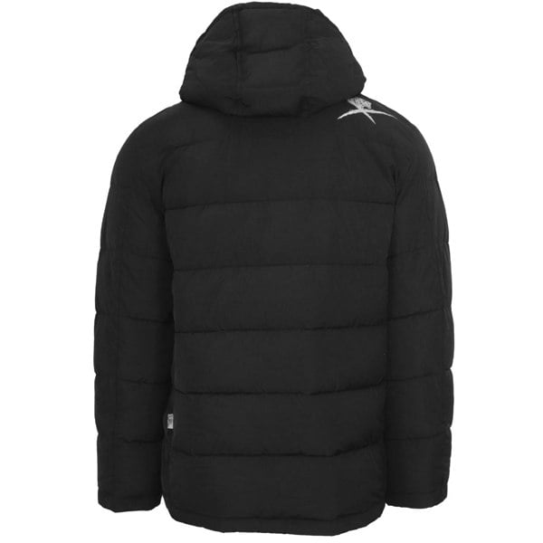 Plein Sport Patch Logo Padded Jacket Coat - Black