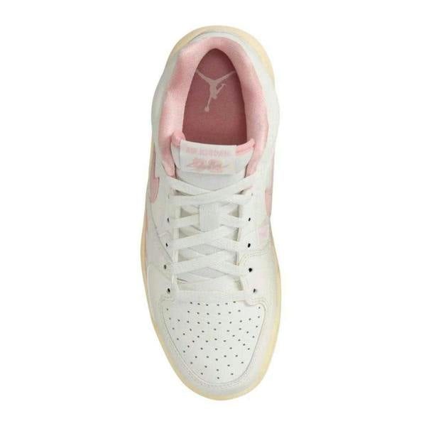 Nike Womens/Ladies Jordan Stadium 90 Leather Trainers - White/Pink - 