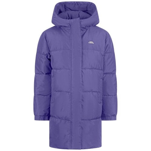 Trespass Kids Northridge Long Length Padded Jacket - Wisteria - Wisteria - 100% Mixed - 9-10 Years