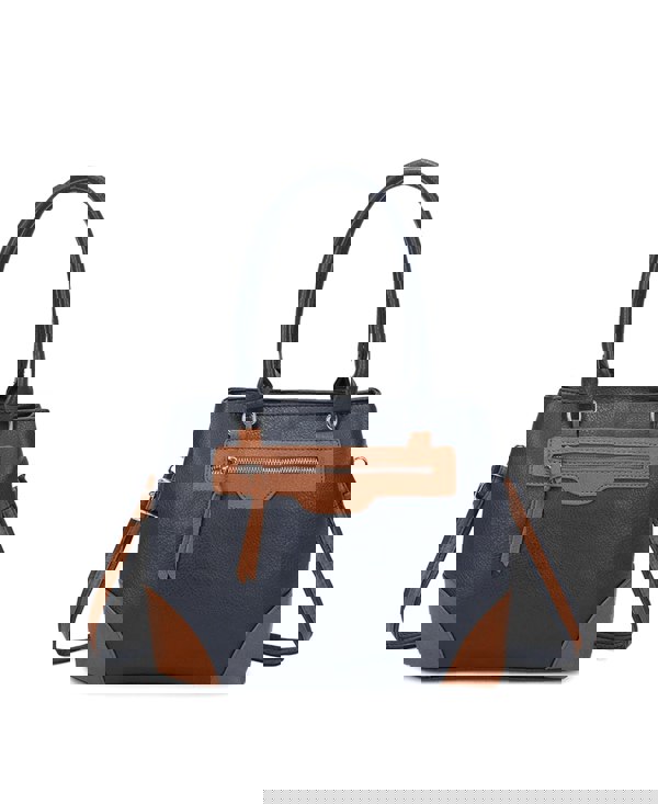 Kitise Structured Pebble Color Block Crossbody Shoulder Bag