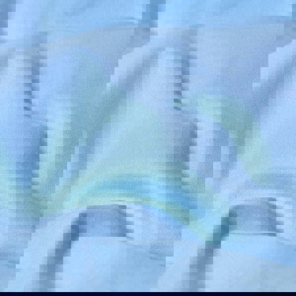 HOMESCAPES Crisp & Cool 200 TC Egyptian Cotton Percale Duvet Cover Set, European Size