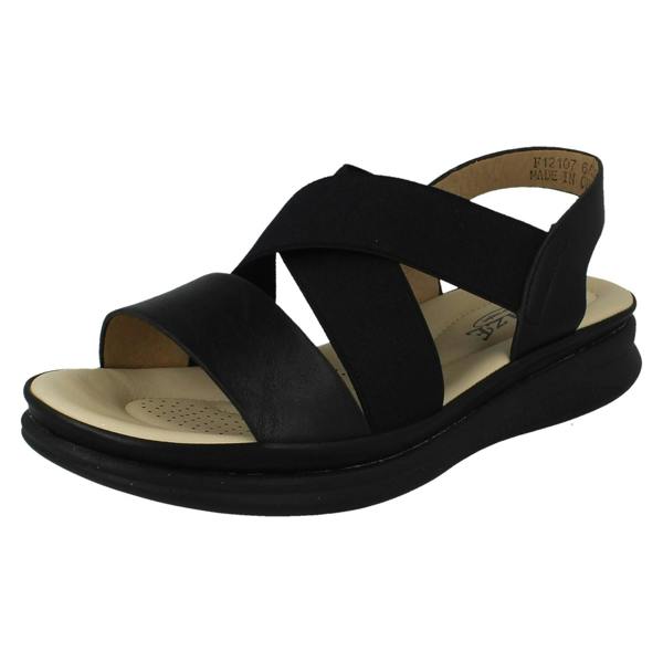 Eaze Ladies Eaze Slip On Elasticated Summer Sandals F12107