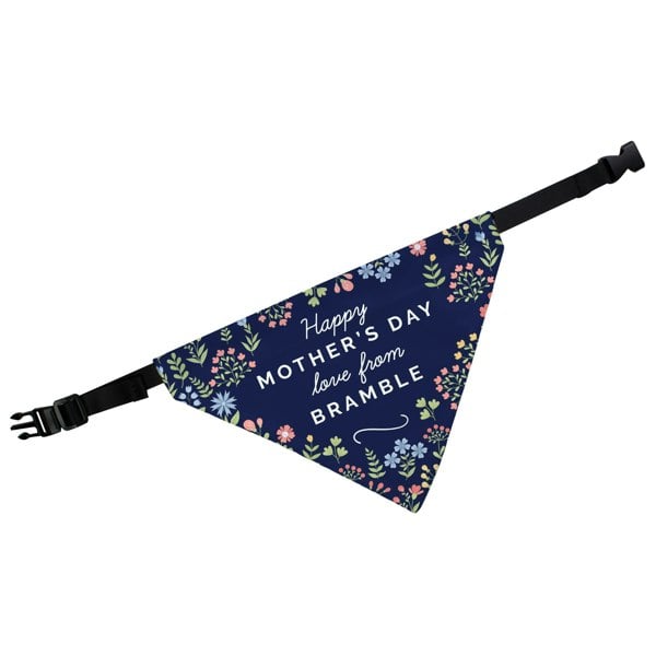 Personalised Memento Company Personalised Floral Dog Bandana