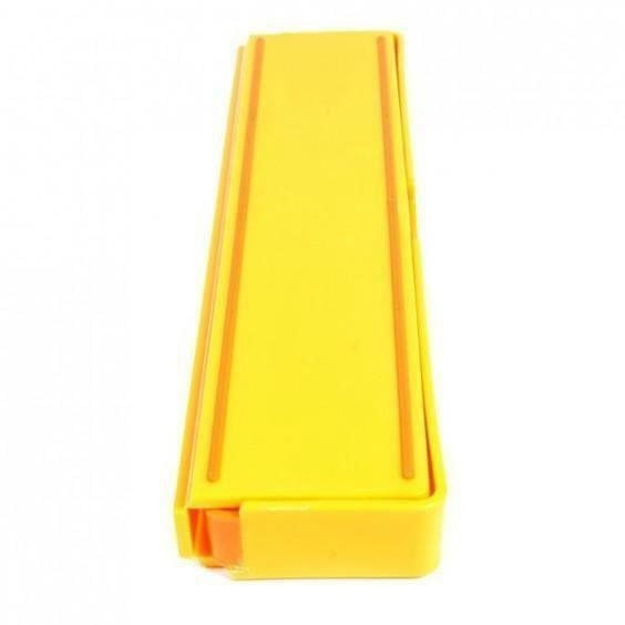 Happy Cutting - Compact Chopping Board by OLPRO, the Yellow Chopping pictured fully closed, showing the non-slip base.