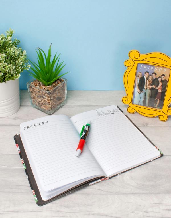 Friends Womens Black Central Perk Graphic Stationery Set (One Size)