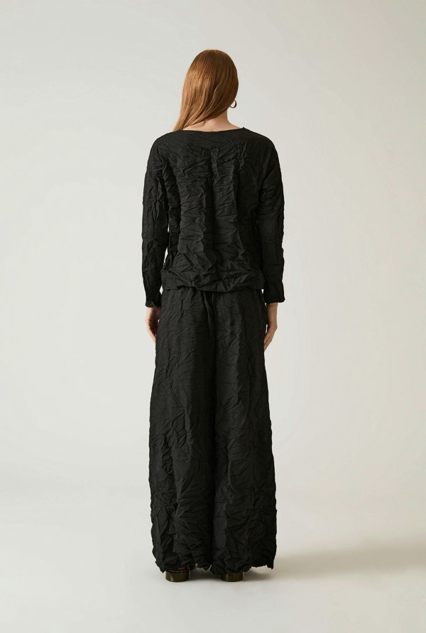 James Lakeland Crinkled Black Top