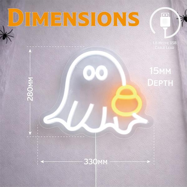 Fxlab Ghost Silhouette Neon Light Indoor USB Decoration