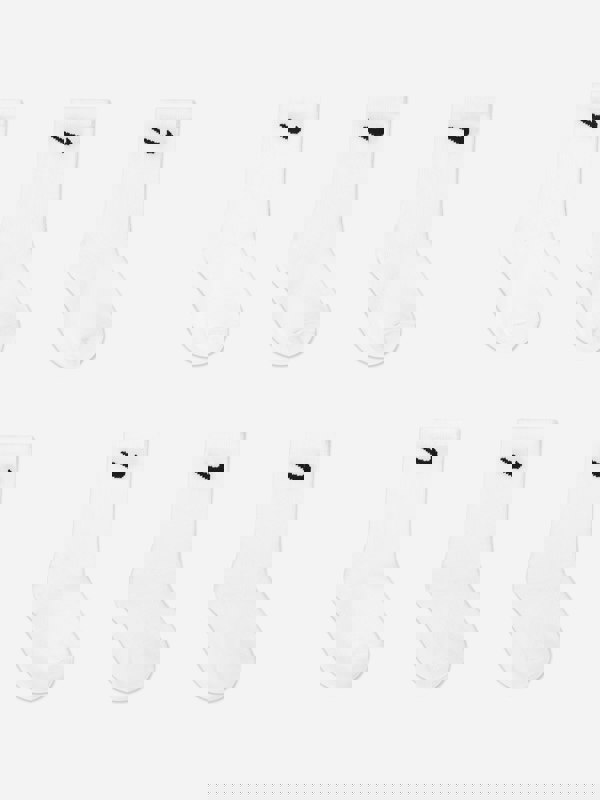 Nike Kids Basic Crew Socks Set (6 Pack) in White