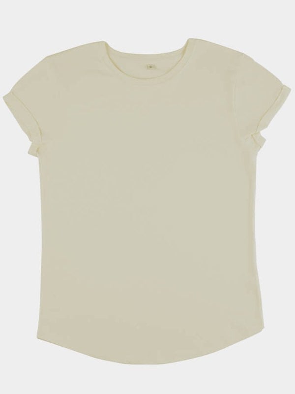 Yoga Studio Women's Organic Cotton Rolled Sleeve T-Shirt Top