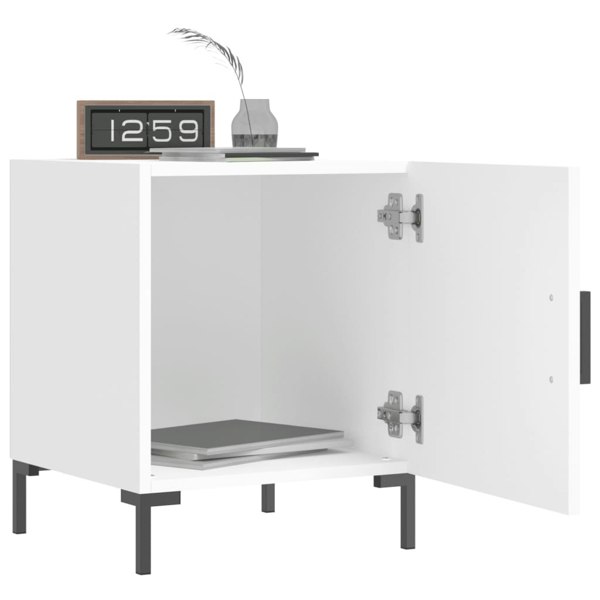 Berkfield Bedside Cabinets 2 pcs White 40x40x50 cm Engineered Wood