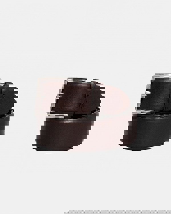 GANT Mens Classic Leather Belt - 274 Rich Brown