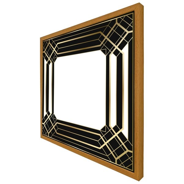 Benjamin Tate Design Art deco black frame (picture Frame)