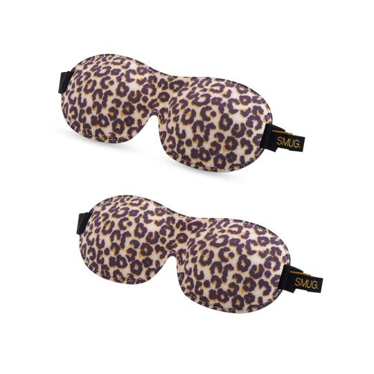 Contoured Sleep Mask Twin Pack Sets - Various Designs - Leopard