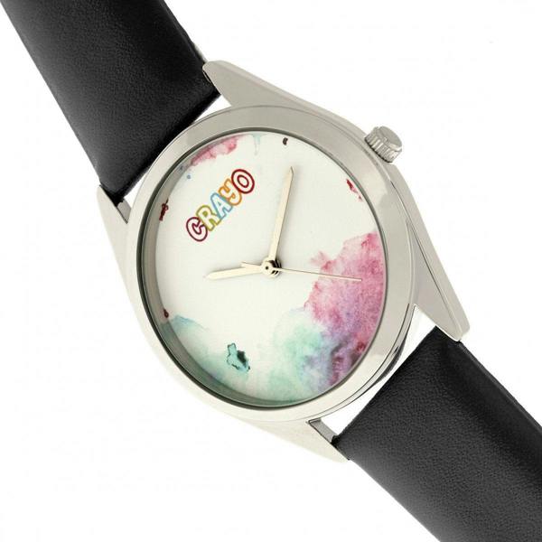 Crayo Graffiti Unisex Watch - Silver/Black - CRACR4001