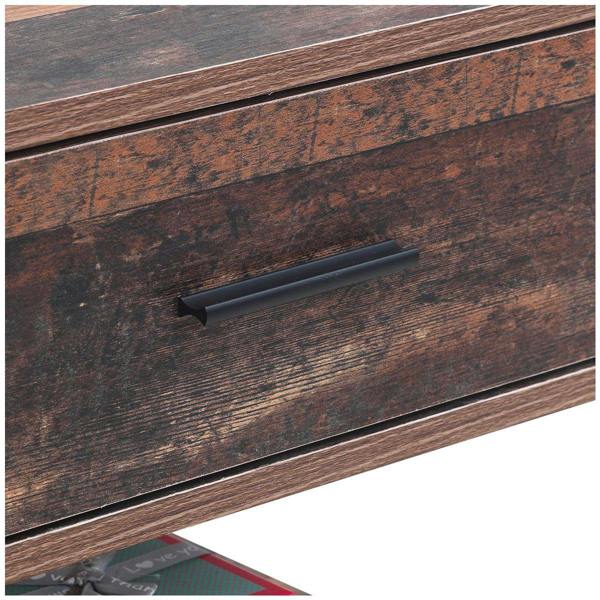 Timber Art Design Abbey Bedside Cabinet Bedroom Furniture Nightstand Table 1 Drawer Rustic Urban