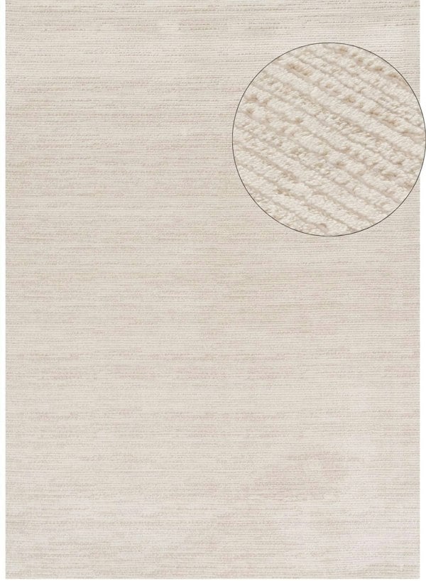 beige-cream colours, striped design, stain-resistant, Cosy comfort rug.
