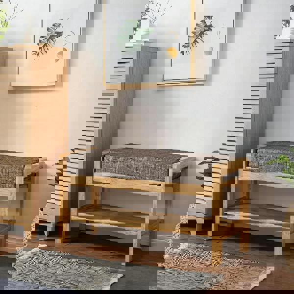 Weilai Concept S1412 Shoe Storage Bench, Oak