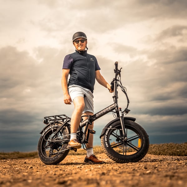 Hygge Bikes Vester 2025 - Folding Fat Tyre E-Bike 48V 14Ah - Onyx Black