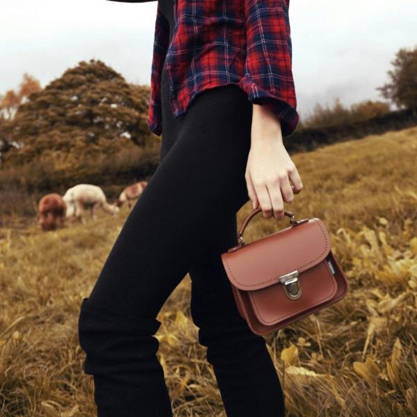 Zatchels Luna Leather Bag - Chestnut - In Stock & Ready to Ship