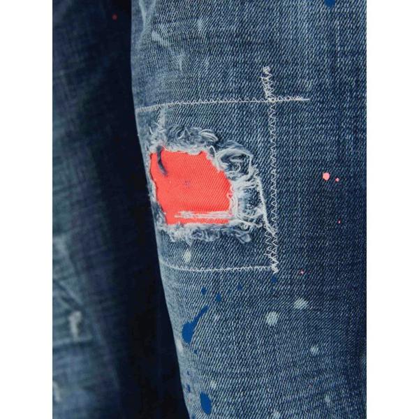 DSQUARED2 Sexy Twist Jean Worn Reinforced Wash Blue Jeans W30