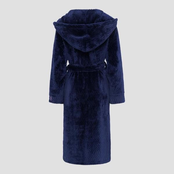 ELLE Wave Fleece Gown in Navy RRP £50