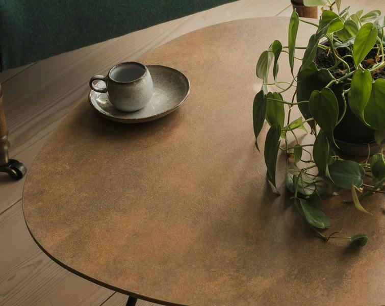 Statement Furniture Bergen Small Coffee Table with Gold Coloured Top