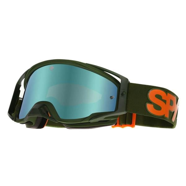 Spy MX Motocross Goggle Foundation Plus 3200000000032 Speedway Matte Green Smoke Olive Mirror & Clear