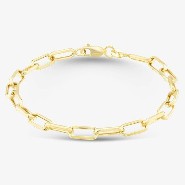 T. H. Baker 9ct Yellow Gold Paperlink Chain Bracelet 1.26.0552
