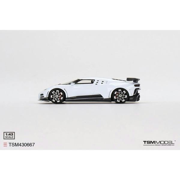 MCSlots Bugatti Centodieci White 1:43 Scale TSM430667