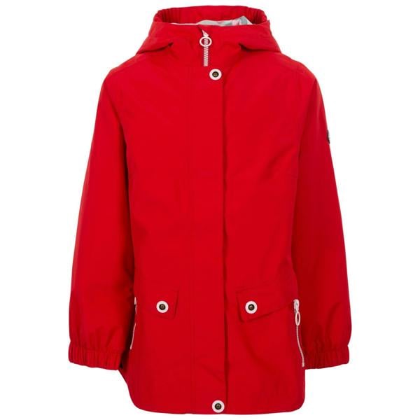 Trespass Girls Flourish TP75 Waterproof Jacket - Red - 