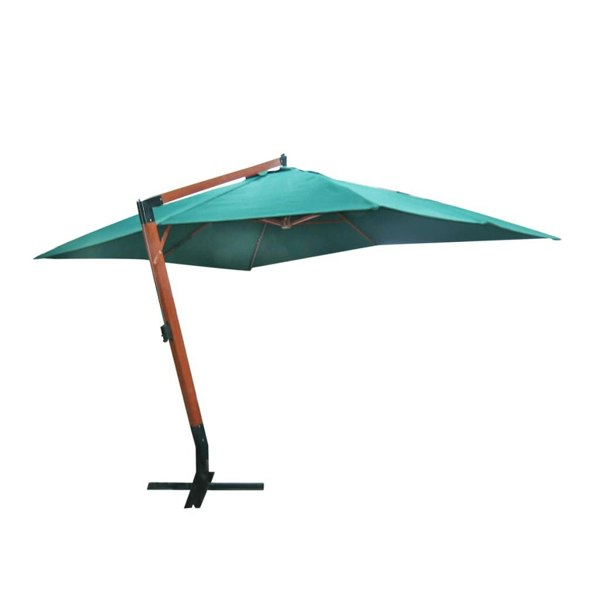 Berkfield Floating Parasol Melia 300 x 400 cm Green