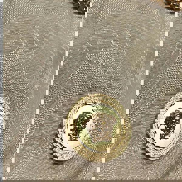 Versace Hobo Medusa Floral Shoulder Bag Beige