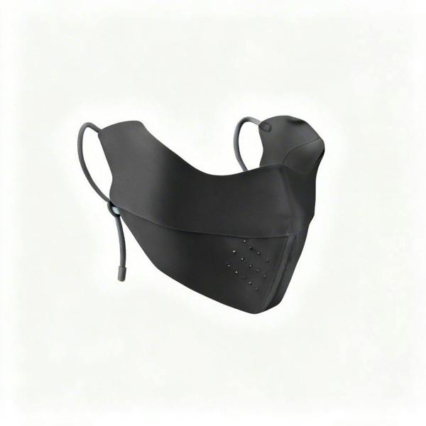 Anniou Silk Cooling UV Protection Face Mask - Dark Grey