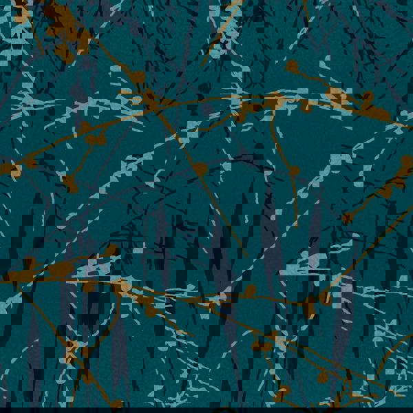 Clarissa Hulse Meadow Grass Wallpaper | Teal & Soft Gold