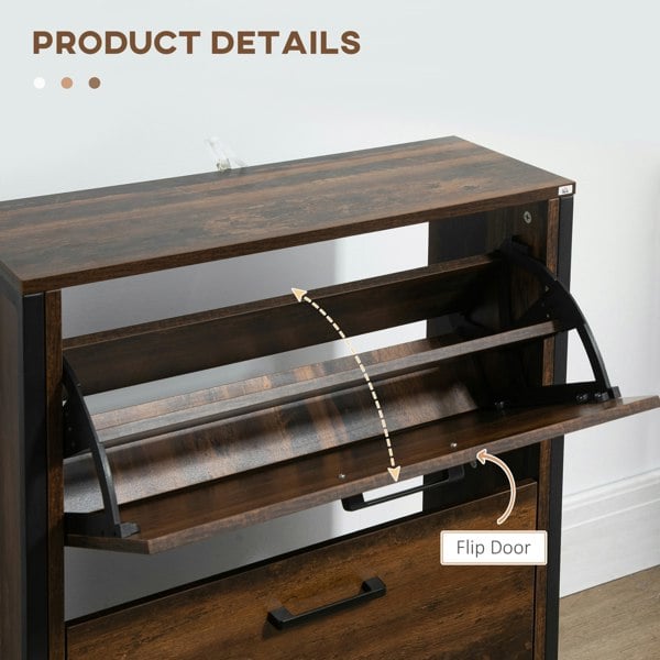 Flip-down Shoe Cabinet