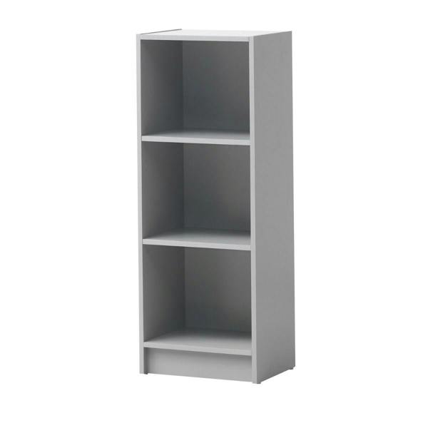Timber Art Design 3 Tier Medium Narrow Bookcase Shelving Unit Living Room Office Bedroom