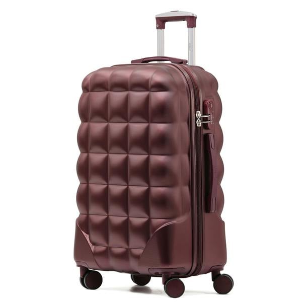 Flight Knight Medium 25" Hard Shell Bubble Design Check-in Suitcase Hold Luggage Bag