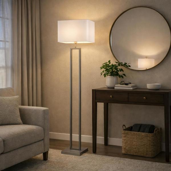 Pagazzi Lighting Imogen Grey Floor Lamp