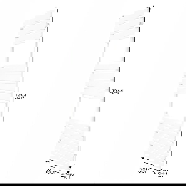 Monstershop Flat Panel Towel Radiator – 1200mm x 450mm – White