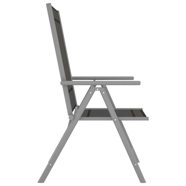 Berkfield Folding Garden Chairs 4 pcs Textilene Black