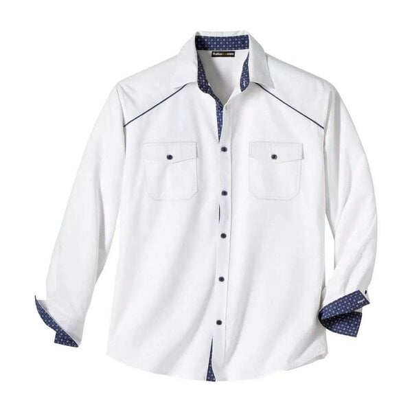 Atlas For Men Mens Poplin Shirt - White