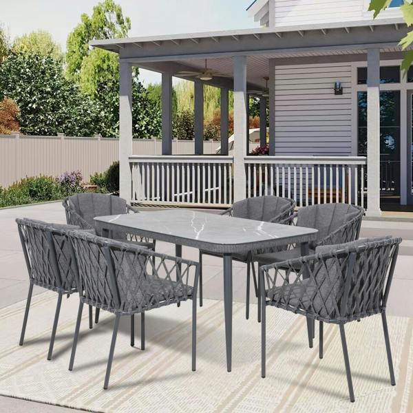 Groundlevel The Sweenie 7 Piece Outdoor Furniture Set