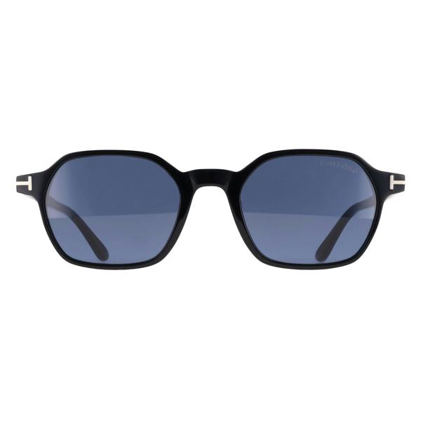 Tom Ford Sunglasses Joey FT1301 01V Shiny Black Dark Blue