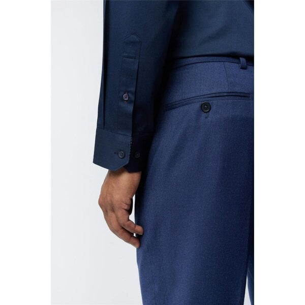 Ted Baker Slim Fit Luuk Steel Navy Stretch Shirt