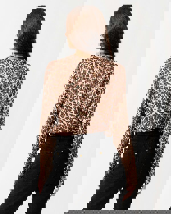 Samsoe & Samsoe Women's Hamill Leopard Print Blouse