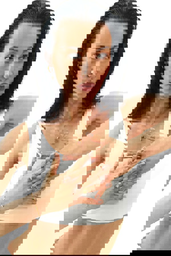 Elk & Bloom Forever Hearts Triple Heart 15K Gold Plated Bracelet