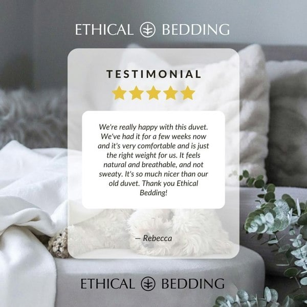 Ethical Bedding Bamboo Duvet (Eucalyptus & Bamboo)