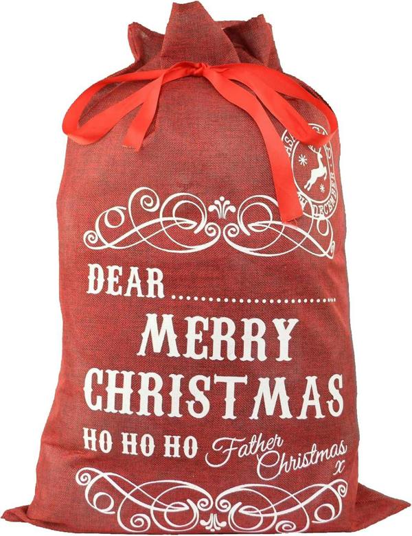 72cm Large Hessian Santa Sack with Personalisation Gap for Christmas Gifts image 4